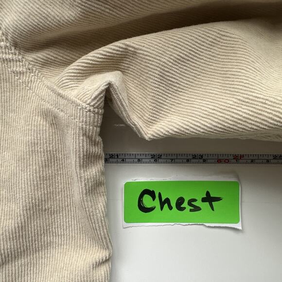 Gap Women's Puff Sleeve Corduroy Jacket Size L Beige - Picture 10 of 11